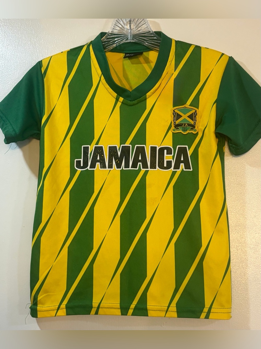 Jamrock Essentials Jamaica Soccer Jersey Youth Sz Medium